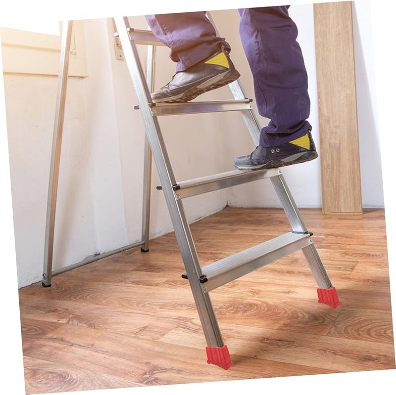 2 Pcs Heavy Duty Rubber Ladder Foot Covers Nonslip Pads for Stable Legs Floor Protection - Image 5