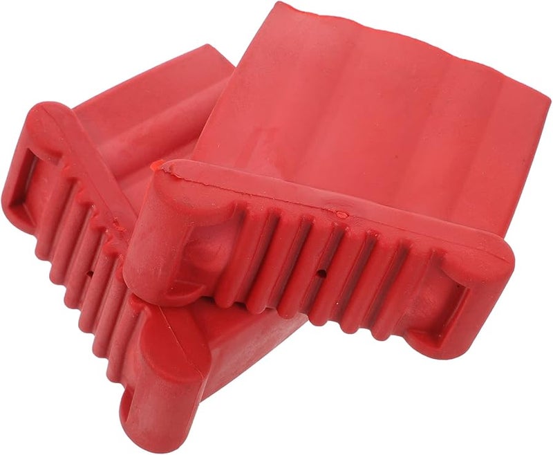 2 Pcs Heavy Duty Rubber Ladder Foot Covers Nonslip Pads for Stable Legs Floor Protection - Image 2