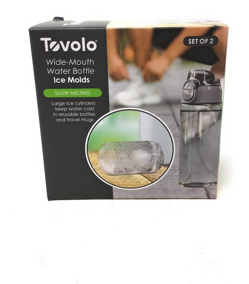 TOVOLO Wide Mouth Water Bottle Ice Mold Set Of 2 - Image 1