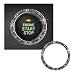 Kewucn Bling Crystal Double Rhinestone Car Engine Start Decoration Ring Sparkling Push Start Button Sticker Key Ignition Knob Ring Decoration Bling Car Interior Accessory Bright Black - Image 2