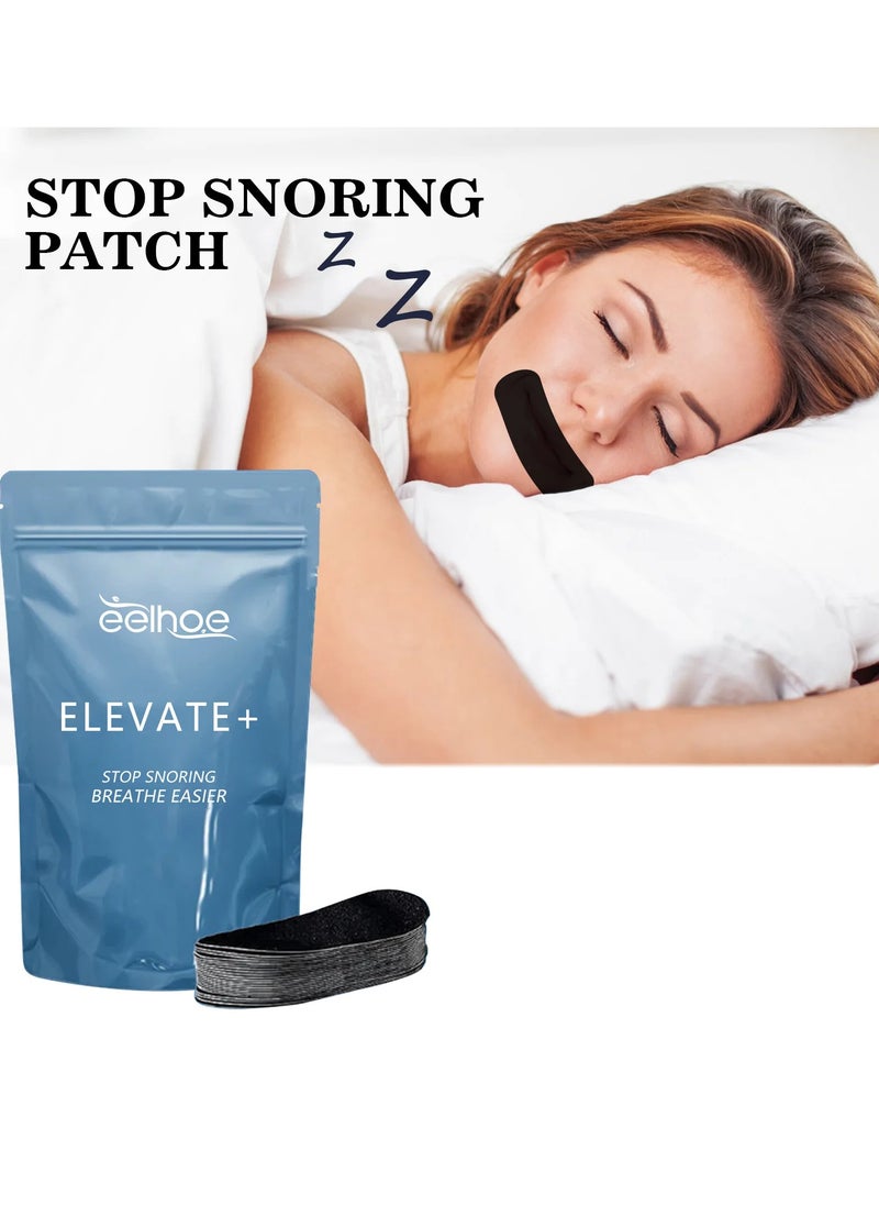 EELHOE - Anti Snoring Patch, Sleep Tape Mouth Tape For Nasal Breathing, Portable Night Sleep Mouth Orthosis Tape, Stress Relief Mouth Strips For Sleeping Improve Breathing Relieve Nasal Congestion - Image 1