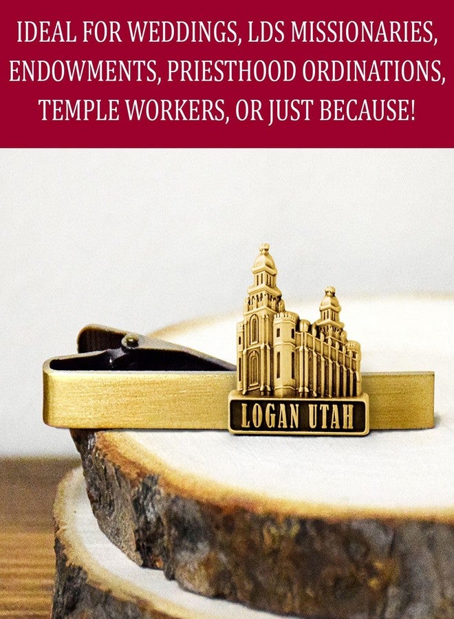 Ringmasters LDS Logan Utah Temple Gold Steel Tie Bar - Tie Clip - Priesthood Gift, LDS Missionary, Tie Clip - Image 5