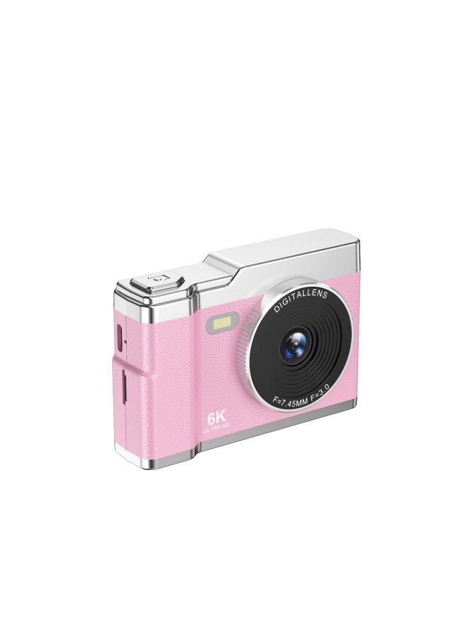 Generic Source  Student Ccd Portable Campus Mini Camera Retro Portable Carry-on Belt-Body Color:Pink  - Image 1