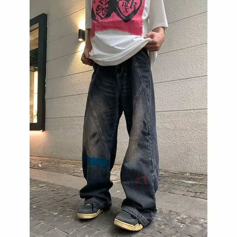 Unisex Casual Daily Denim Jeans - Image 1