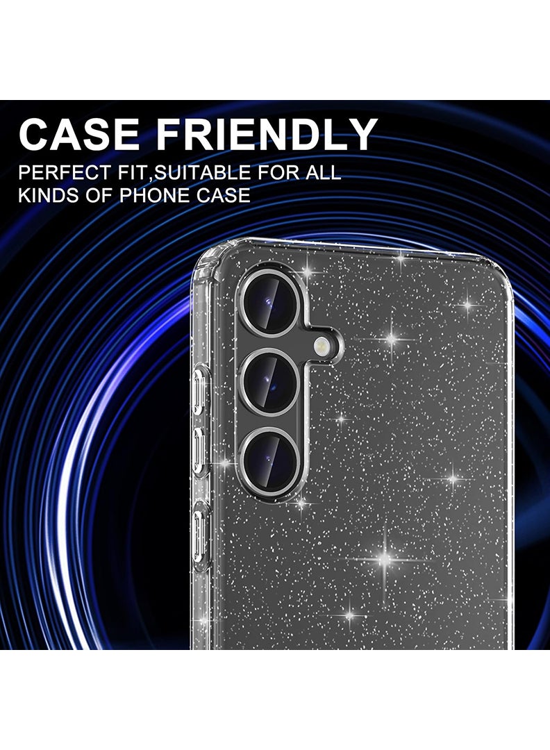 Theodor Samsung Galaxy S25 3 Pcs Camera Lens Protector With 9H Tempered HD Glass Camera Cover Anti Scratch Aluminum Alloy Camera Ring, Gray - Image 5