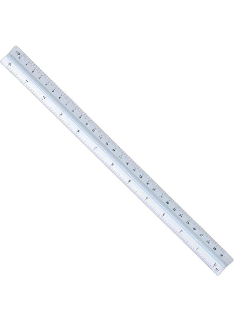 Alvin Alvin Combination Triangular Scale Metric and English Measurements White Drafting Architecture and Drawing Ruler  12 Inches  - Image 3