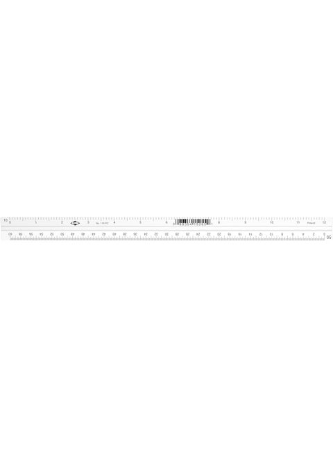 Alvin Combination Triangular Scale Metric and English Measurements White Drafting Architecture and Drawing Ruler  12 Inches
