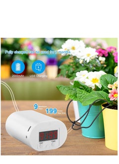 عربست مؤقت الري التلقائي لسقاية النباتات مع شاشة LED ومصدر طاقة USB مؤقت الري التلقائي الداخلي لنظام ري النباتات سقاية النباتات التلقائية للنباتات المحفوظة في أصيص داخلي  - Image 5