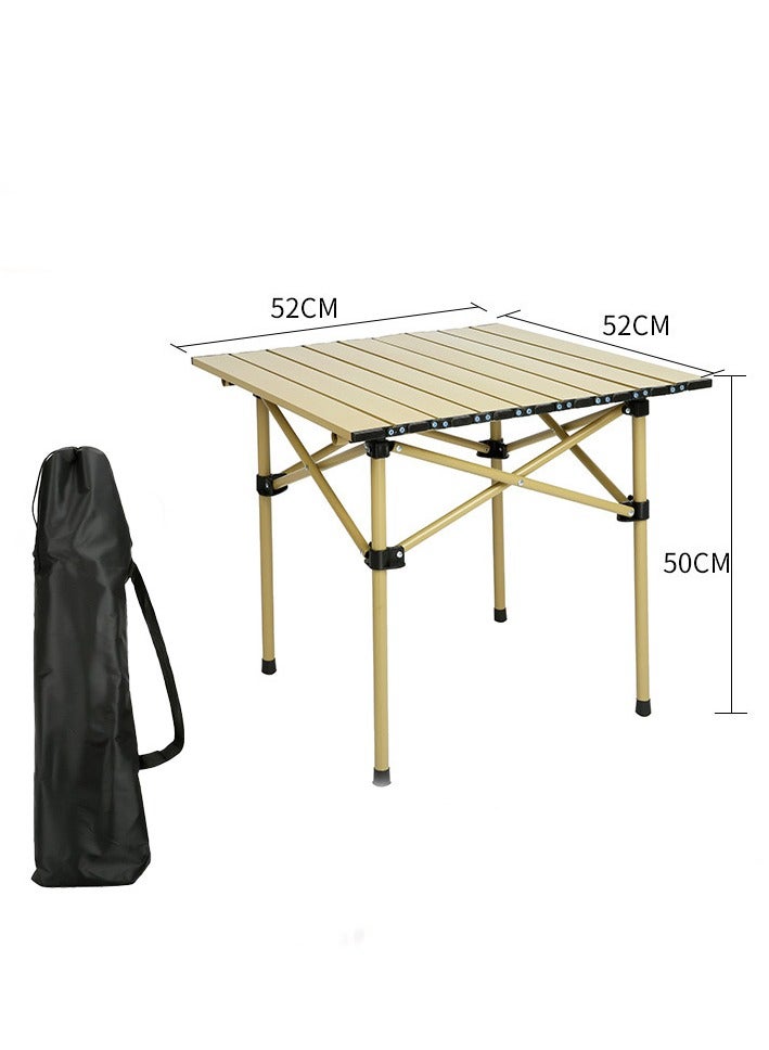 Generic 5PCS Portable Camping Chair and Table Set, Folding Camping Table Chair Set, Lightweight Backpacking Camping Chairs and Table Combo for Patio, Backyard, Garden, Poolside, Beach, Lawn, Porch - Image 3