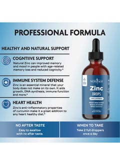 New Age Liquid Zinc Drops for Adults & Kids by NEW AGE, Zinc Sulfate for Immune Support, Vegan, Non-GMO & Gluten Free, 60 Day Supply, 2-Pack  - Image 5