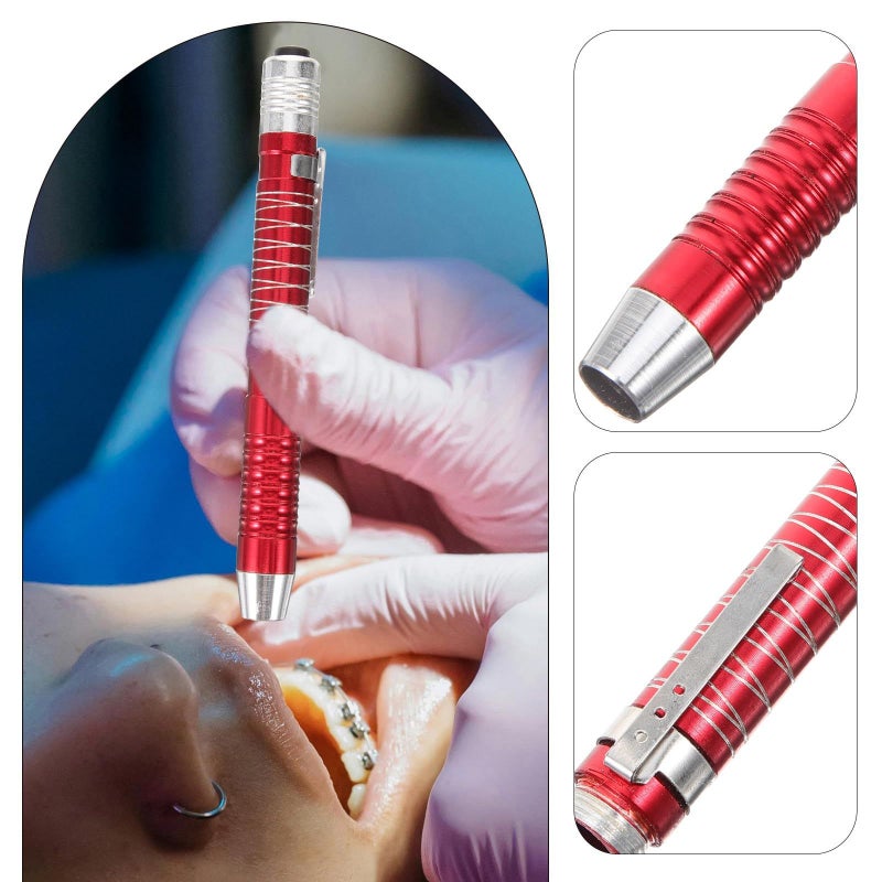2pcs Nursing Pen Lights LED Medical Flashlight Small Pocket Sized Aluminum Alloy Diagnostic Light for Hospital Students - Image 4