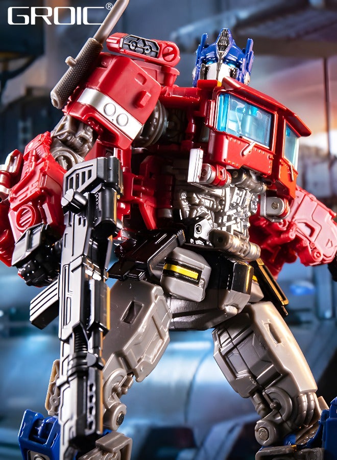GROIC 2 In 1 Deformation Robot Toy, Deformed Car Robot Toys, Action Figure Deformation Car Model, Portable Alloy Deformation Robot Toys Gift for Kids-Optimus Prime - Image 3