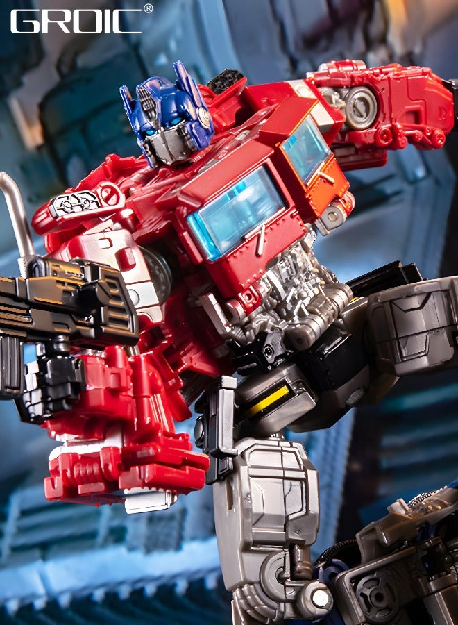 GROIC 2 In 1 Deformation Robot Toy, Deformed Car Robot Toys, Action Figure Deformation Car Model, Portable Alloy Deformation Robot Toys Gift for Kids-Optimus Prime - Image 4