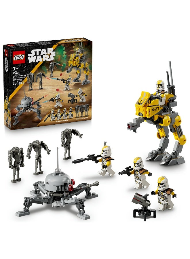 LEGO Star Wars 327Th Star Corps Clone Troopers Battle Pack 75431 Toy Building Set - Image 1