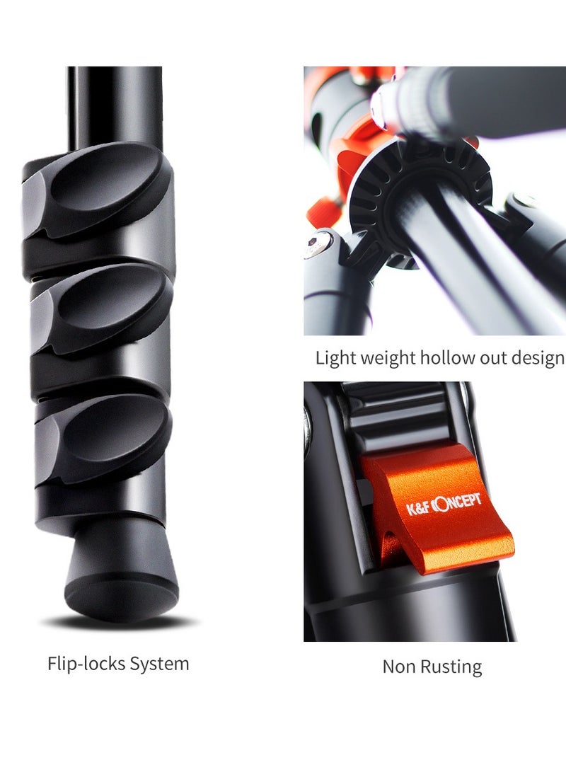 كيه آند إف كونسبت كاميرا رقمية للاستخدام أثناء السفر مع حامل ثلاثي القوائم وحامل أحادي مصنوع من سبائك المغنيسيوم والألمنيوم - Image 3