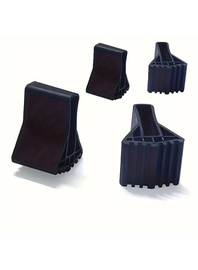 4Pcs Black Ladder Foot Covers Non Slip Vinyl Rubber Backing Heat Resistant Safety Protection - Image 5
