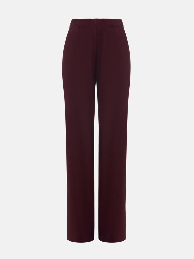 Lichi Rhinestone jersey trousers
