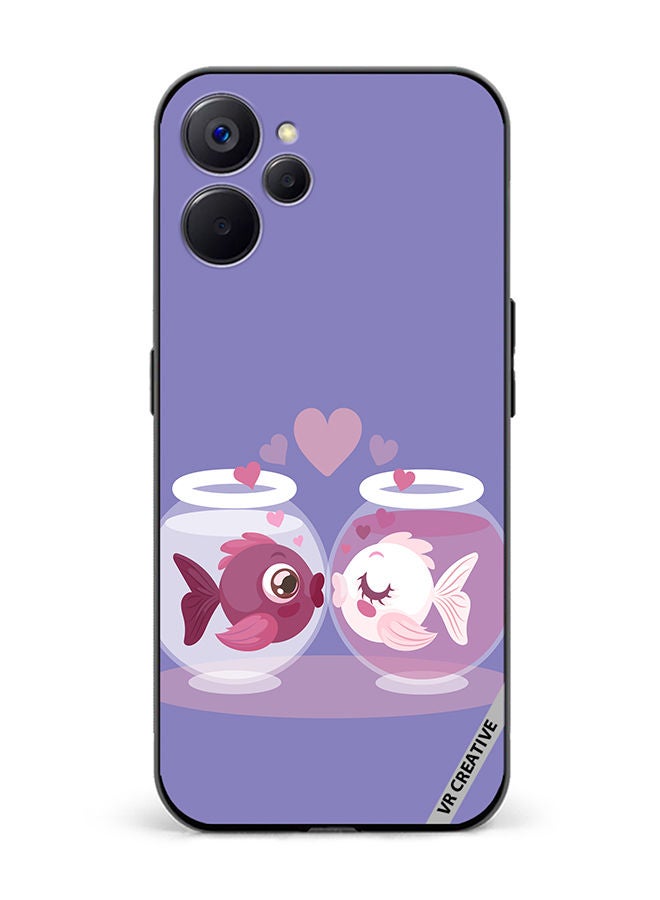 VR CREATIVE Protective Case Cover For Realme 10 5G Love Fish Design Multicolour - Image 1