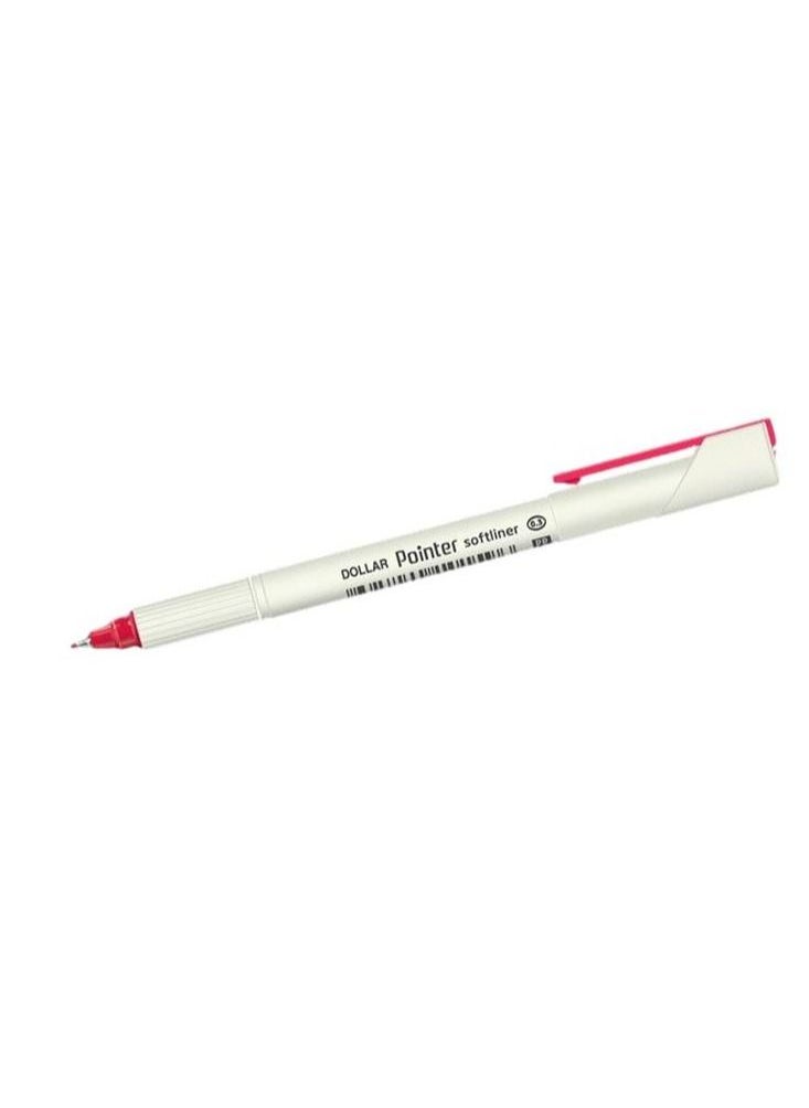 Dollar - Dollar Pointer Softliner Pen 0.3MM Red 10Pcs Box - Image 1