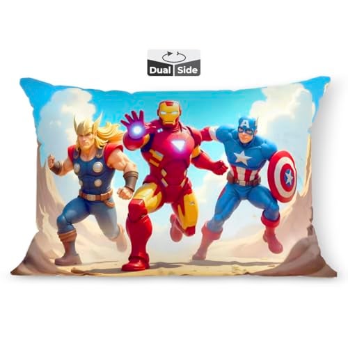 Brizberry® Kids Pillow Cushion with Super Soft Fabric | Animal & Cartoon Prints | 12x18 inches (Design 32) - Image 1
