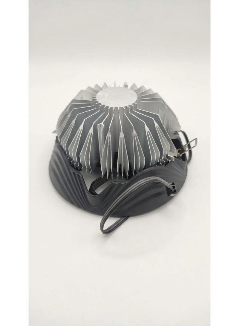 DeepCool Theta 16 CPU Cooler - Compact Intel LGA 1700/1200/1151 CPU Air Cooler with 100mm Quiet Fan & Aluminum Heatsink for Desktop PC (Theta 16) - Image 3