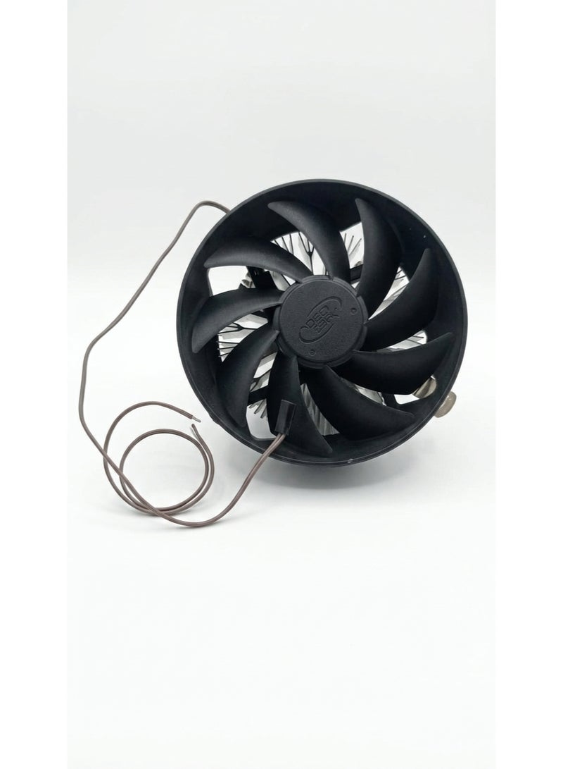 DeepCool Theta 16 CPU Cooler - Compact Intel LGA 1700/1200/1151 CPU Air Cooler with 100mm Quiet Fan & Aluminum Heatsink for Desktop PC (Theta 16) - Image 4