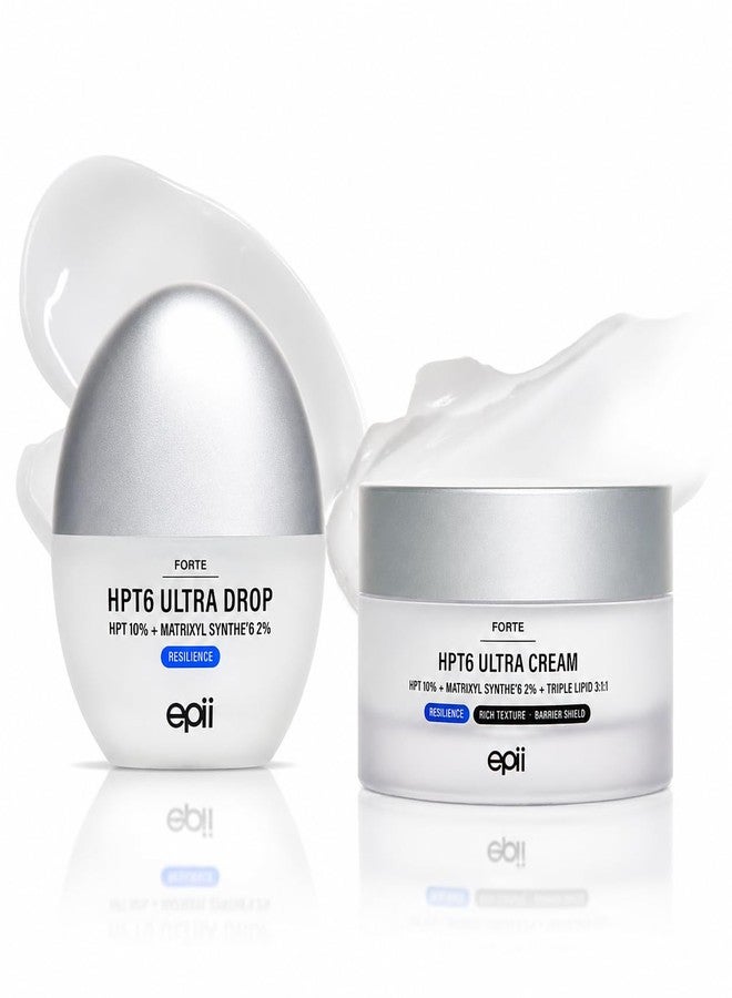 epii HPT6 10% Ultra Cream & Serum Set - Anti Aging Skincare Set with HPT Complex 10% & Matrixyl Synthe'6 2% - Firming Face Moisturizer + Peptide Face Serum for Wrinkles, Elasticity & Hydration - Image 1