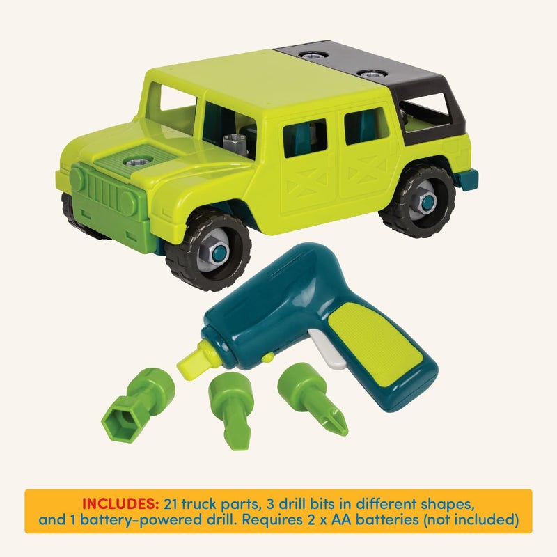 Battat – Construction Toys For Kids, Toddlers – Developmental Toy Vehicle Kit – Take Apart Truck With Screwdriver And Tools – Take-Apart 4X4 – 3 Years + – Take-Apart 4 X 4 - Image 4