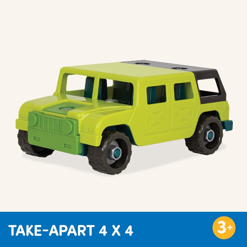 Battat – Construction Toys For Kids, Toddlers – Developmental Toy Vehicle Kit – Take Apart Truck With Screwdriver And Tools – Take-Apart 4X4 – 3 Years + – Take-Apart 4 X 4 - Image 5