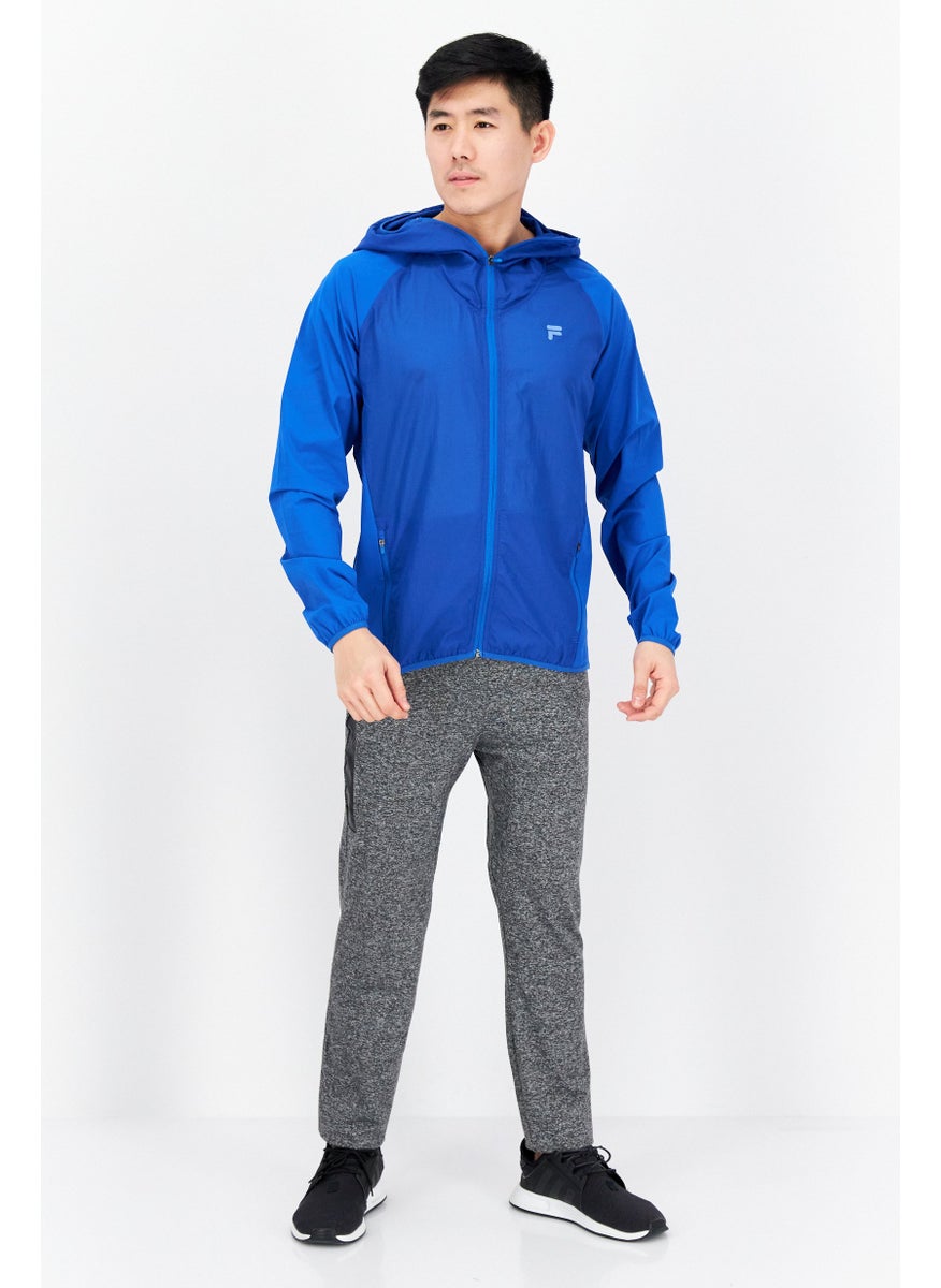 FILA Men Sportswear Fit Long Sleeve Training Jacket, Blue  - Image 4
