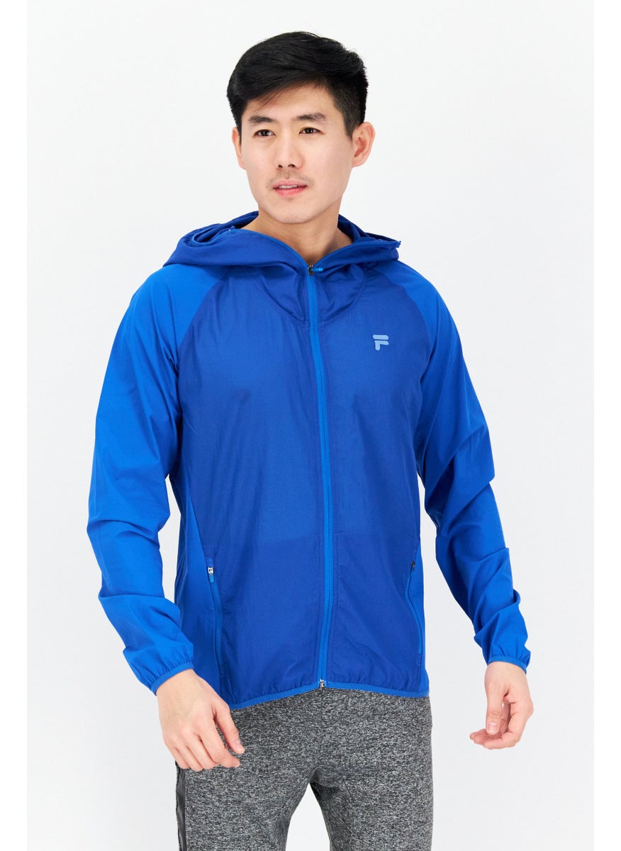 FILA Men Sportswear Fit Long Sleeve Training Jacket, Blue  - Image 1