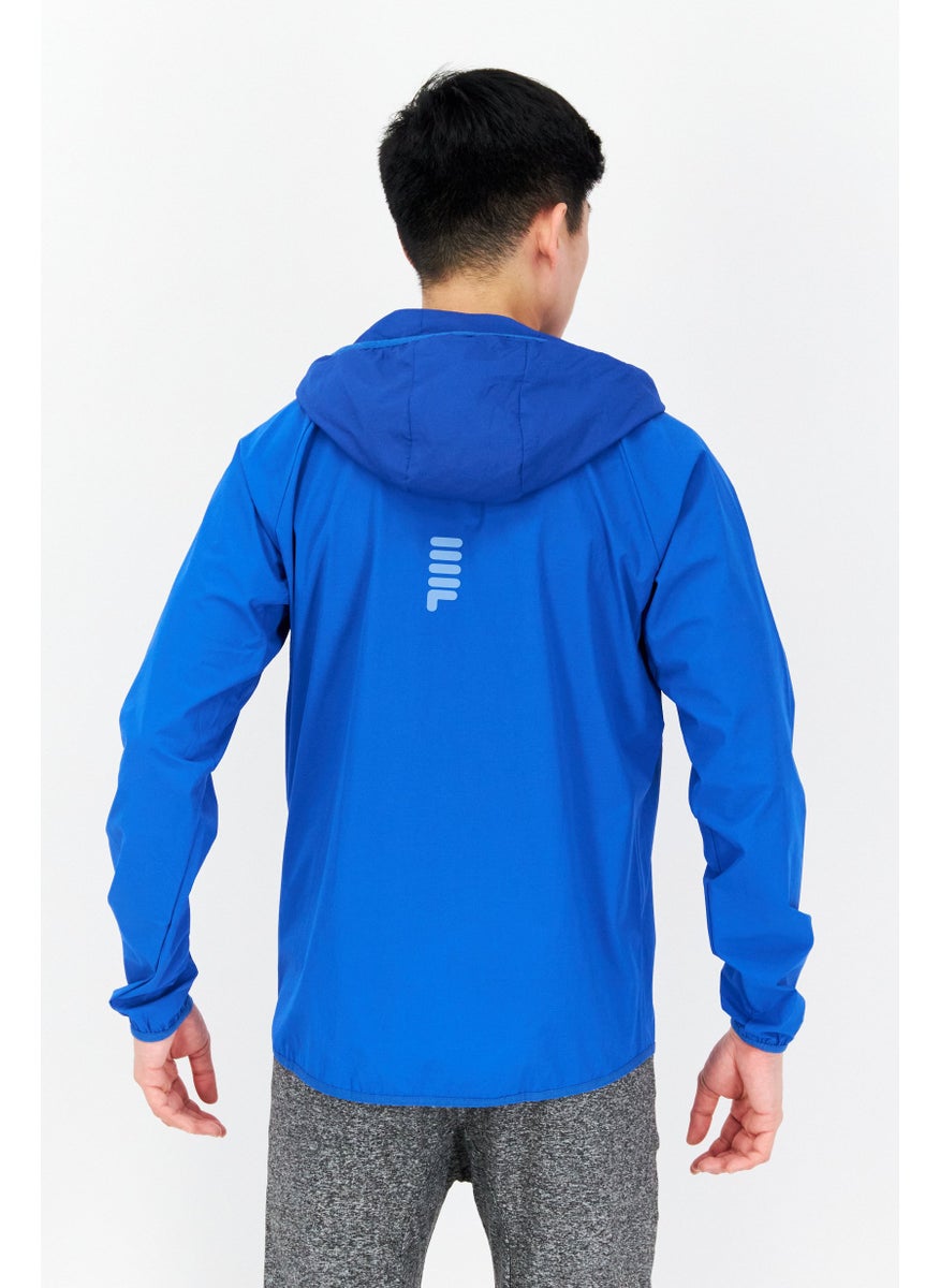 FILA Men Sportswear Fit Long Sleeve Training Jacket, Blue  - Image 2
