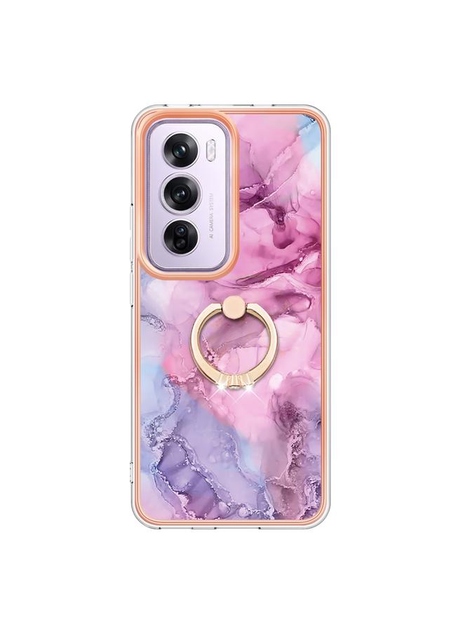 اس-توب جراب لهاتف OPPO Reno12 Pro Global Electric Marble ثنائي الجانب IMD مع حلقة - Image 2