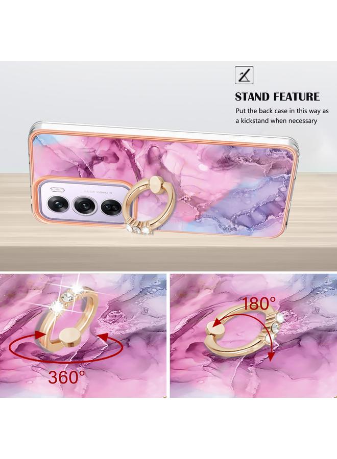 اس-توب جراب لهاتف OPPO Reno12 Pro Global Electric Marble ثنائي الجانب IMD مع حلقة - Image 3