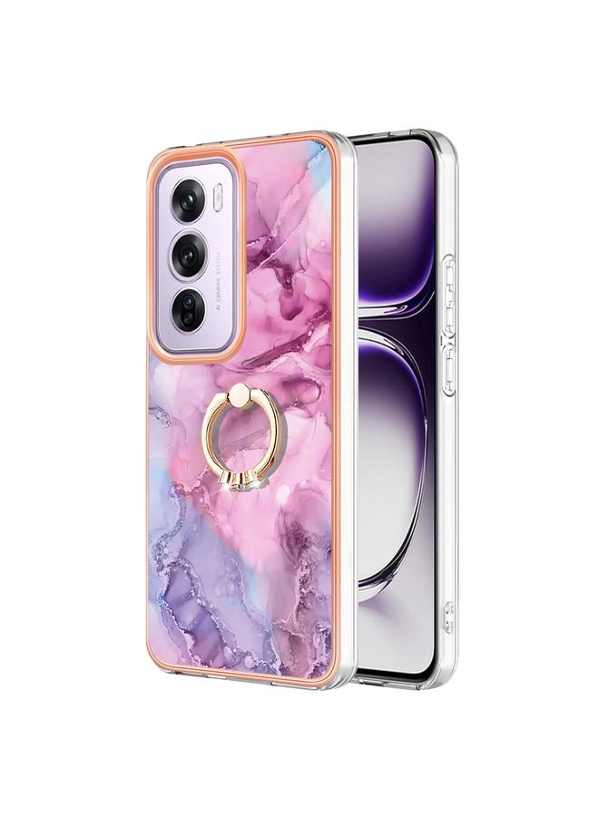 اس-توب جراب لهاتف OPPO Reno12 Pro Global Electric Marble ثنائي الجانب IMD مع حلقة - Image 1