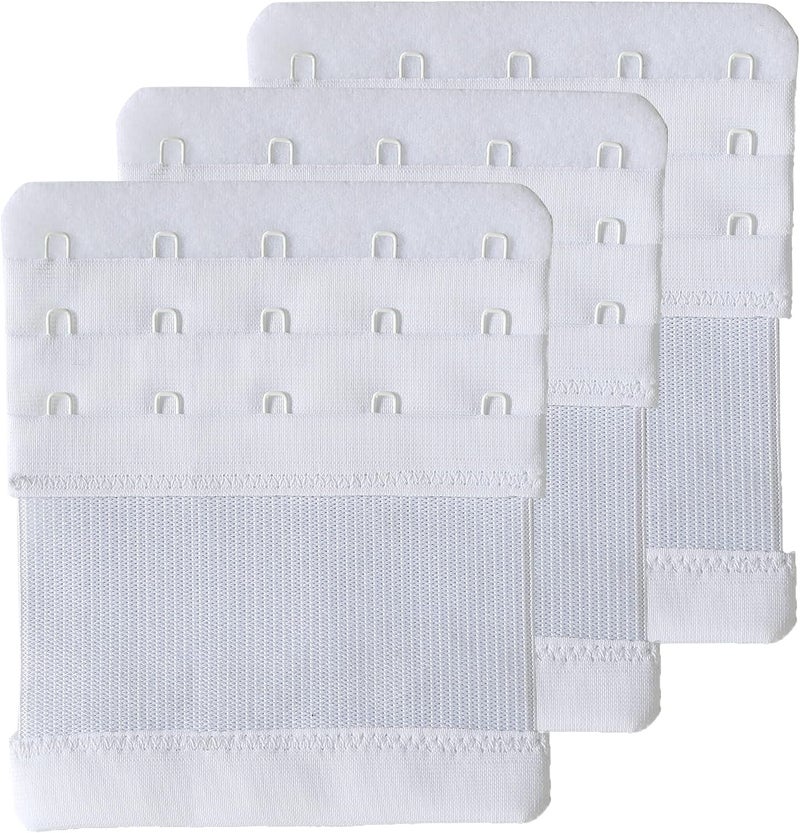 SAMGU Store Women's Bra Extenders 2 Hook / 3 Hook / 4 Hook / 5 Hook / 6 Hook, Soft Stretchy Back Bra Extension Strap - Image 1