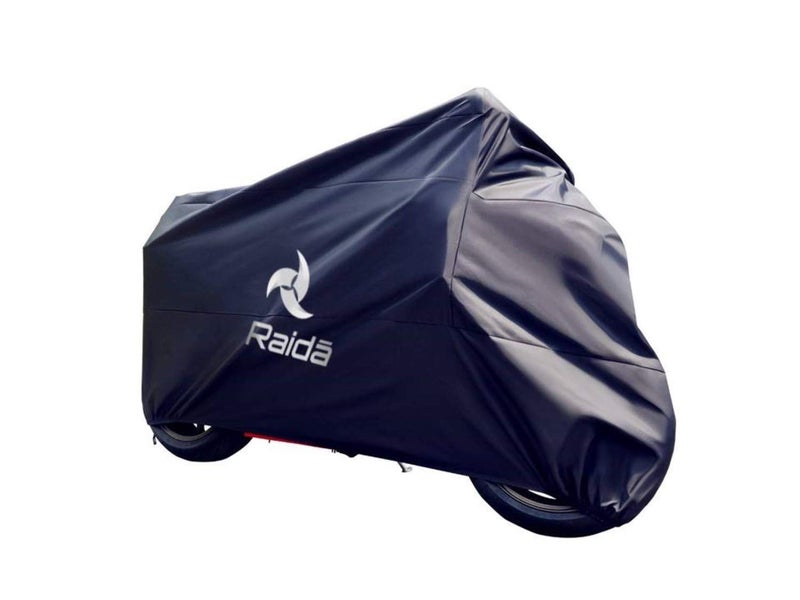 Raida Polyester Rainpro Bike Cover For Re Meteor 350(Navy Blue)Waterproof|Dustproof|With Mirror Pockets - Image 1