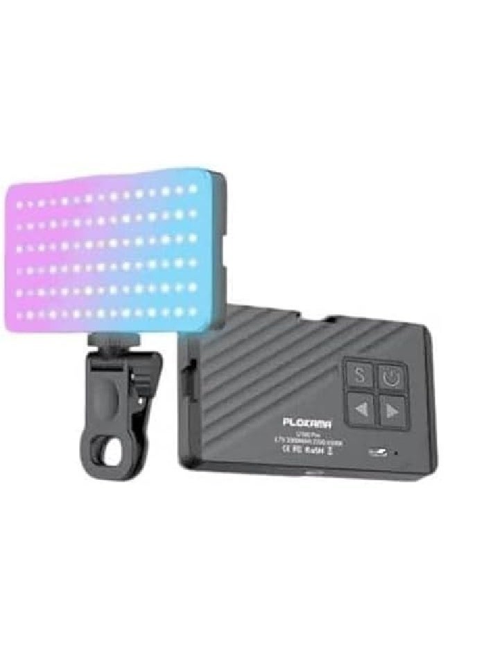 PLOKAMA U160 RPO RGP Light - 360 Degree Rotation - 3 Powerful Colors - Camera/Mobile/PC Mount/Outdoor Lamp for All Content Creators - Black - Image 1