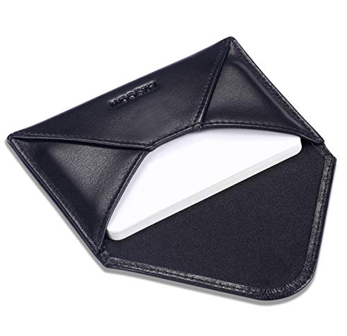 HISCOW Envelope Business Card Case with Magnet Closure - Italian Calfskin (Black) - Image 5