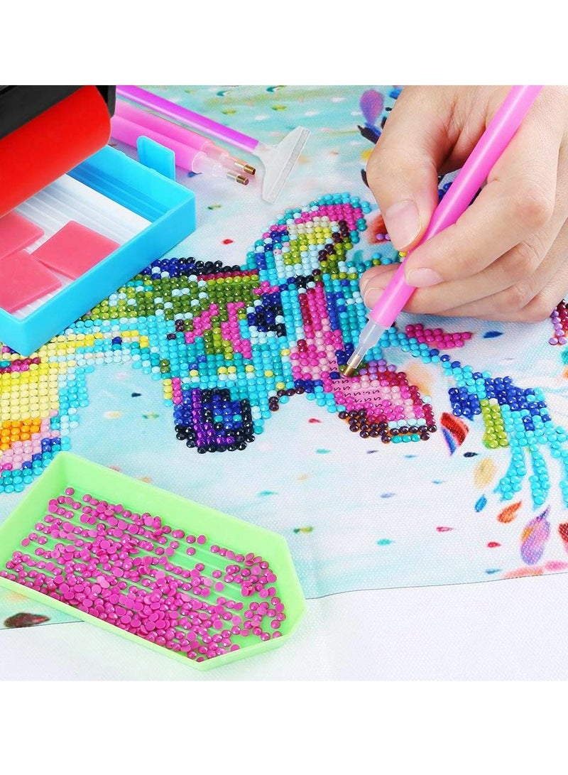 Diamond Painting Tool Kit with Red Roller and Storage Box, Perfect for Kids and Adults DIY Art Projects - Image 3