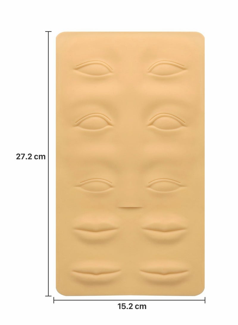 2 PCS 3D Microblading Practice Skin for Eyebrow & Lip Training - Ideal for Beginners & Pros in Permanent Makeup - Image 2