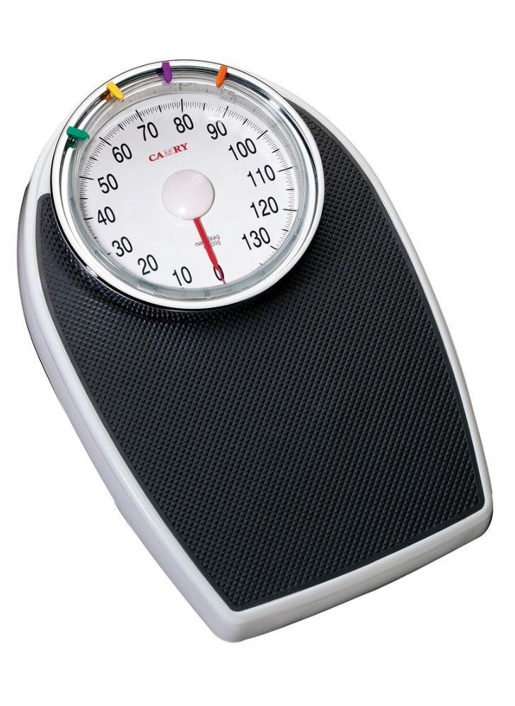 Camry Manual Weighing Scale - Black, Mechanical Bathroom Scale – Body Weighing Scales, 130 KG Capacity, Easy Read Dial, Rotating Pointer, Large Platform, For Weight/Fitness, No Battery Required - pzsku/Z207D517902DACEBBC61DZ/45/_/1649504123/ddcfe01e-9498-4bc0-a08c-b3d207c6dcdc