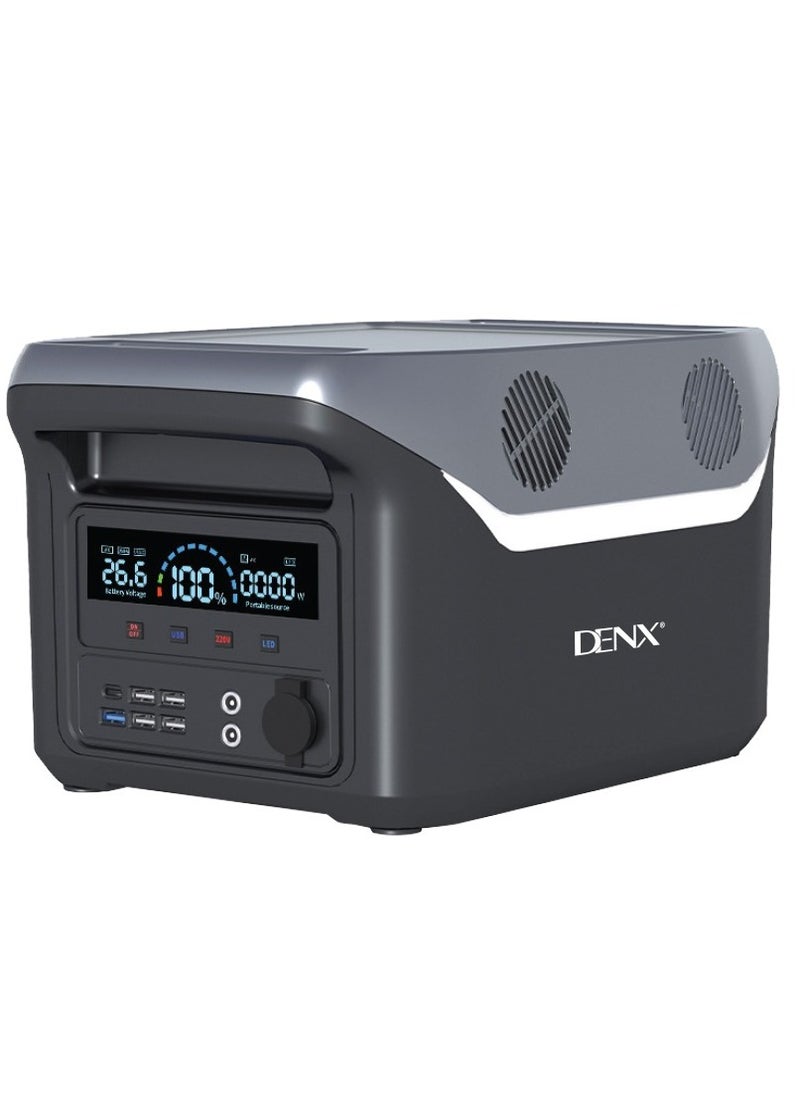 Denx - 300W Portable Power Bank for Travel, Energy Saving with Outdoor Lights, Multi-Port Fast Charging - Image 1