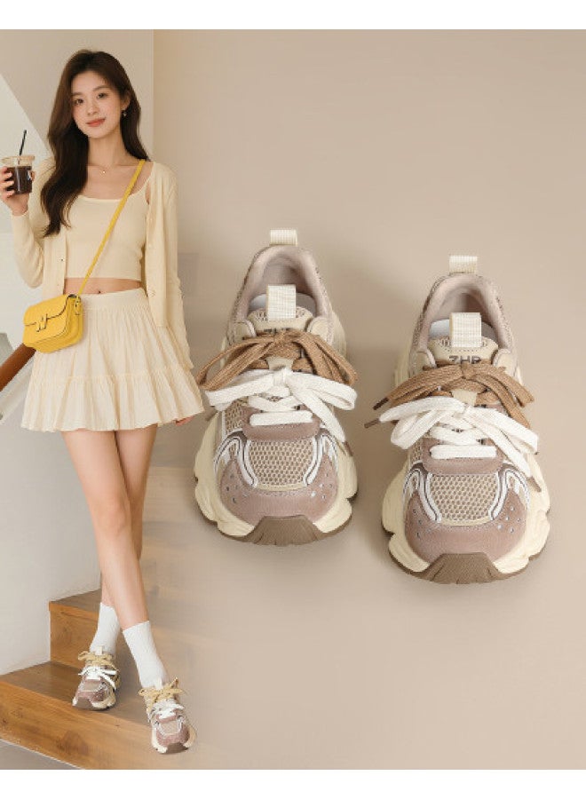 ZHR Counter Same Style】academic Casual Sports Shoes For Women, Autumn 2025 New Collection Platform Sneakers, Dad Shoes For Women - Image 1