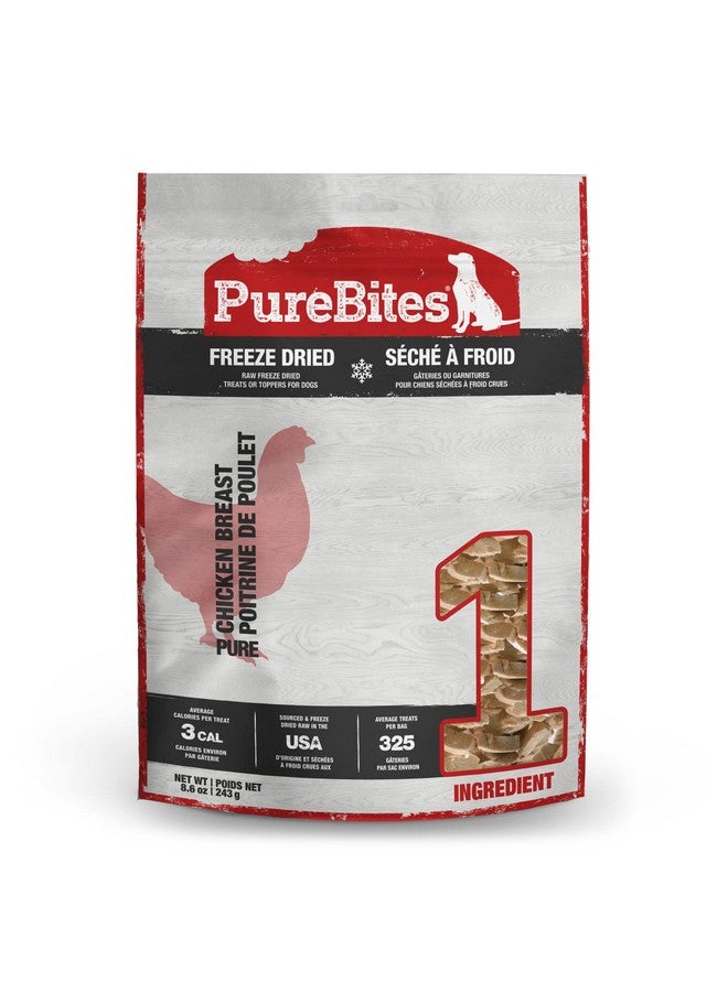 PUREBITES Chicken Freeze Dried Dog Treats, 1 Ingredient, Made In Usa, 8.6Oz - Image 1