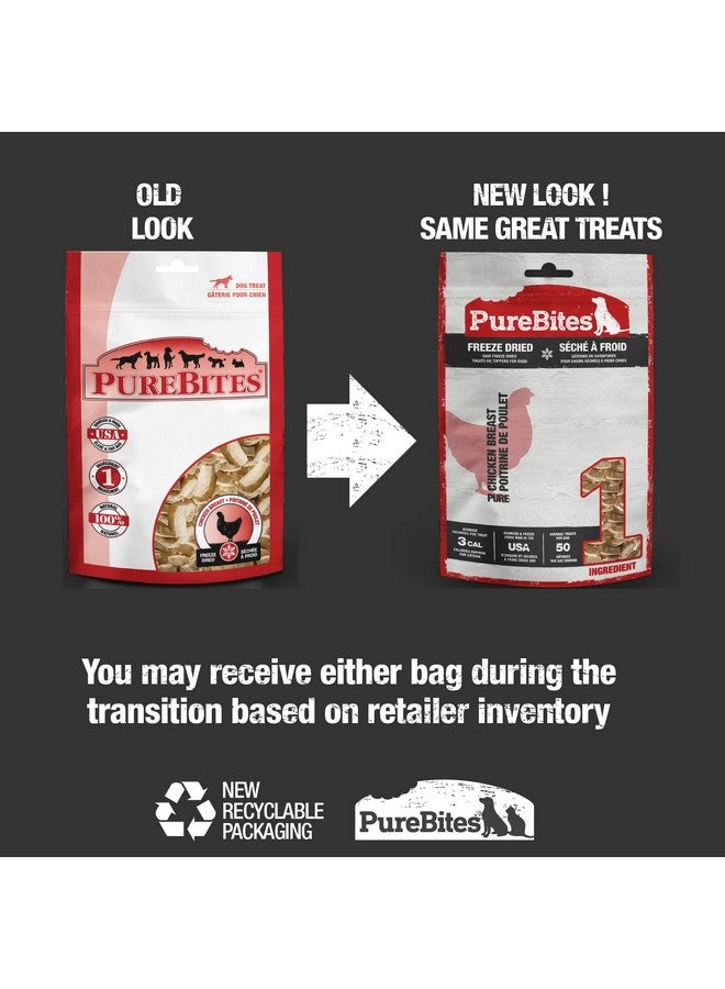 PUREBITES Chicken Freeze Dried Dog Treats, 1 Ingredient, Made In Usa, 8.6Oz - Image 2