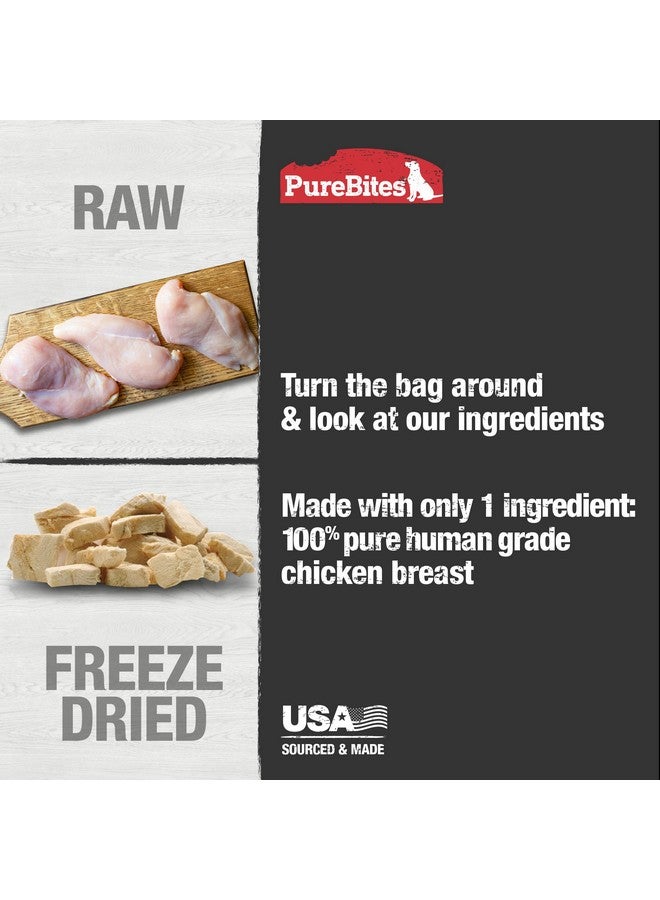 PUREBITES Chicken Freeze Dried Dog Treats, 1 Ingredient, Made In Usa, 8.6Oz - Image 4