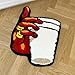 LAKEA Holding Cup in Hand Vintage Tufted Bedroom Rug Soft Fluffy Mat Funny Bedside Carpet Floor Anti Slip Pad Aesthetic Home Bedroom 3346X2362 in - Image 2