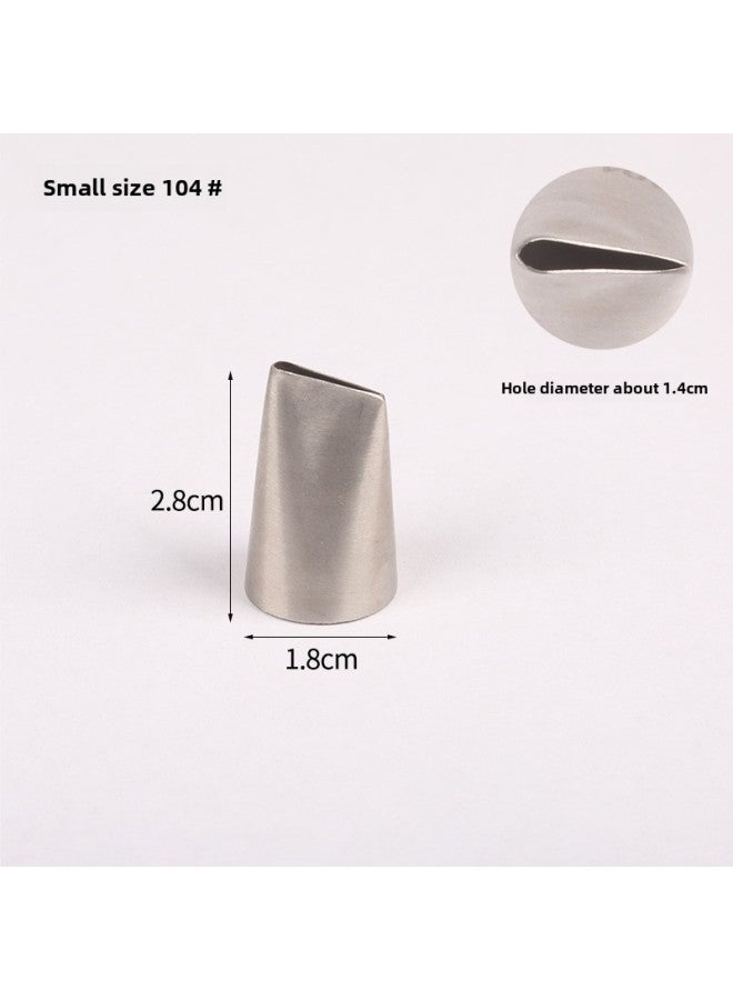 Stainless Steel Pastry Nozzle Korean Style Pastry Milking Oil Rose Cake Cream Cream Petal Skirt Pastry Nozzle 104 Mouth-Specifications:104 - Image 1