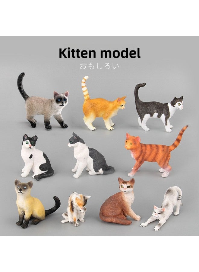 Children's Simulation Cat Model Cloth Doll Cat Lazy Orange Cat Foot Lifting Gray Cat Sleeping Posture Flower Cat Lying Posture Siamese Cat Ornaments